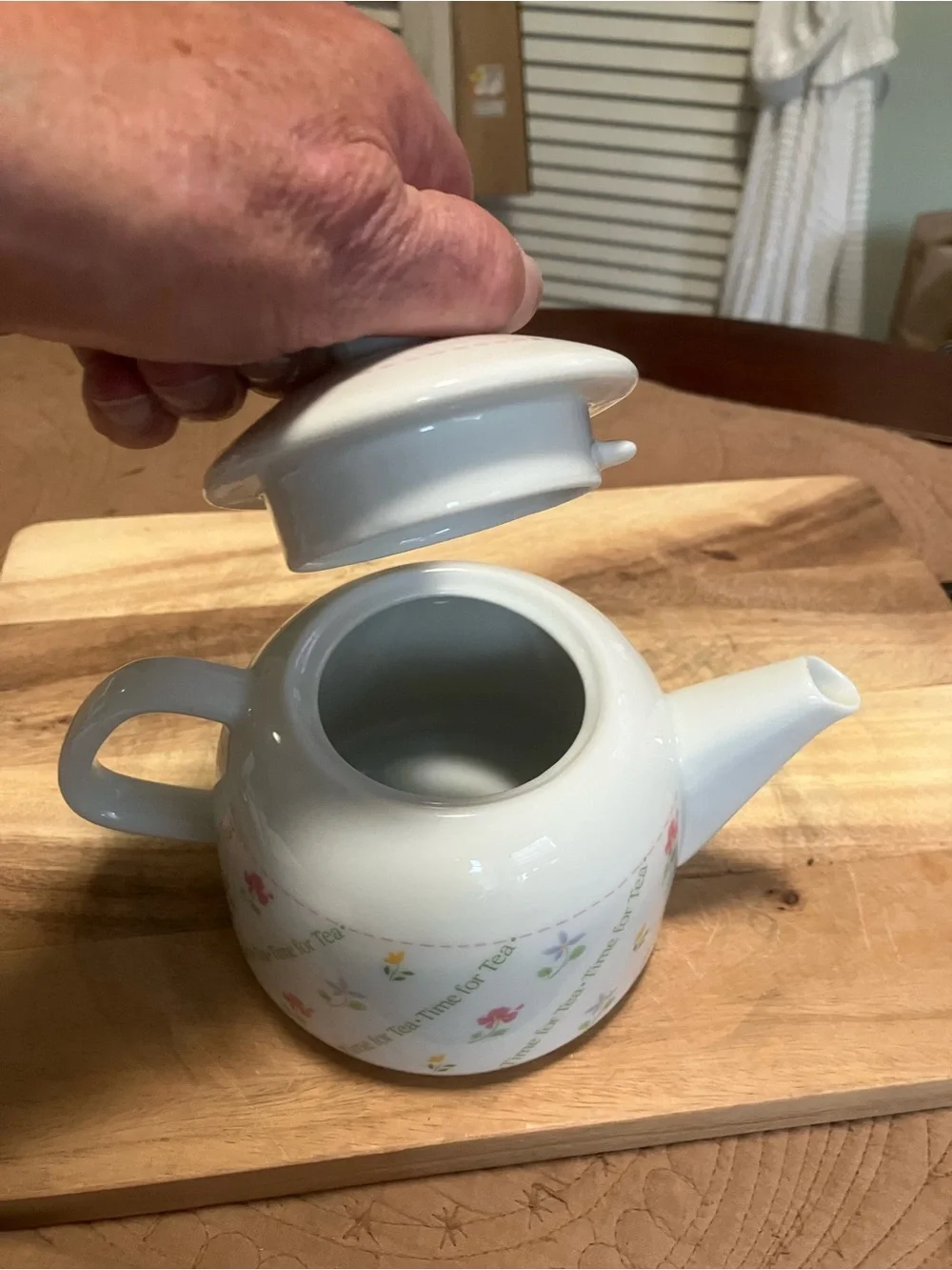 Vintage 1980’s Papel “ Time for Tea “ Ceramic Teapot